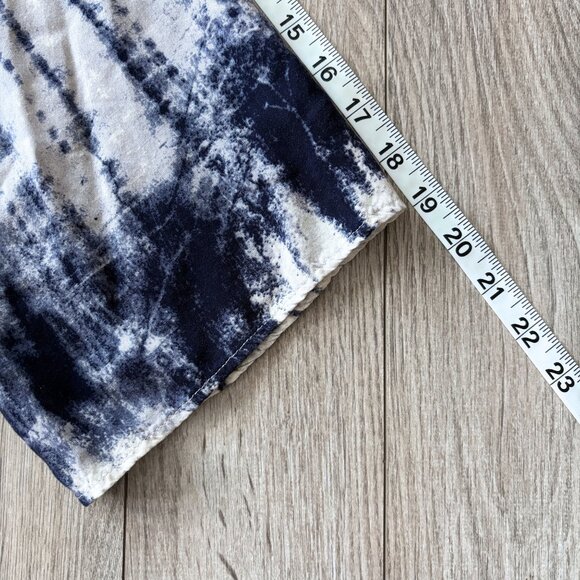 Staccato Flowy Tie Dye Romper Navy and White Womens Large Boho Festival 90s Y2K - Picture 9 of 12